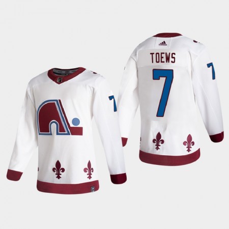 Dresovi Colorado Avalanche Devon Toews 7 2020-21 Reverse Retro Authentic - Muške